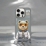 کاور نیمی آیفون خرسی قاب خرسی نیمی