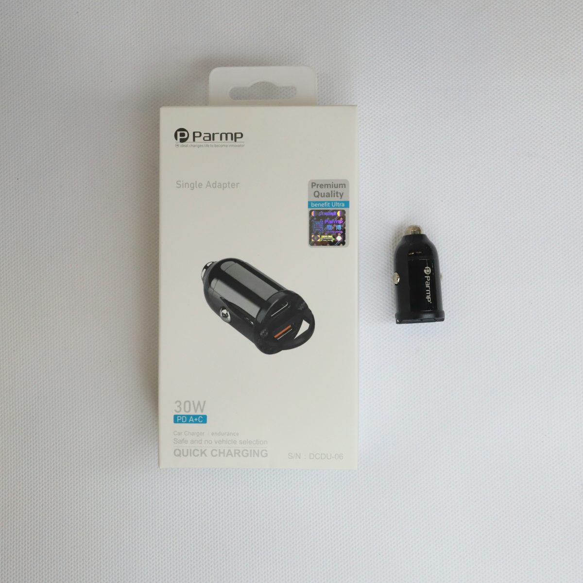 IMG_8333 شارژر فندکی parmp DCDU-06 30W