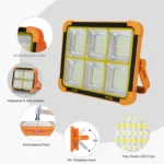 پروژکتور شارژی و خورشیدی وارسو مدل JY-IP67 180LED